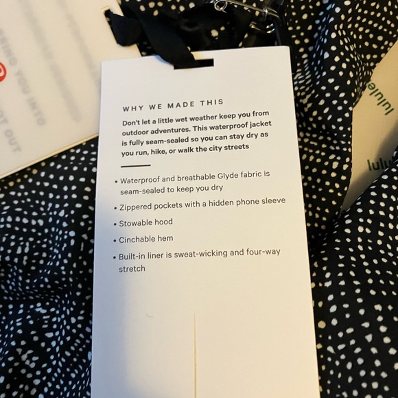 NWT Lululemon Here To Move Jacket, Sz 6, Free Spirit Alpine White Black - Picture 8 of 14